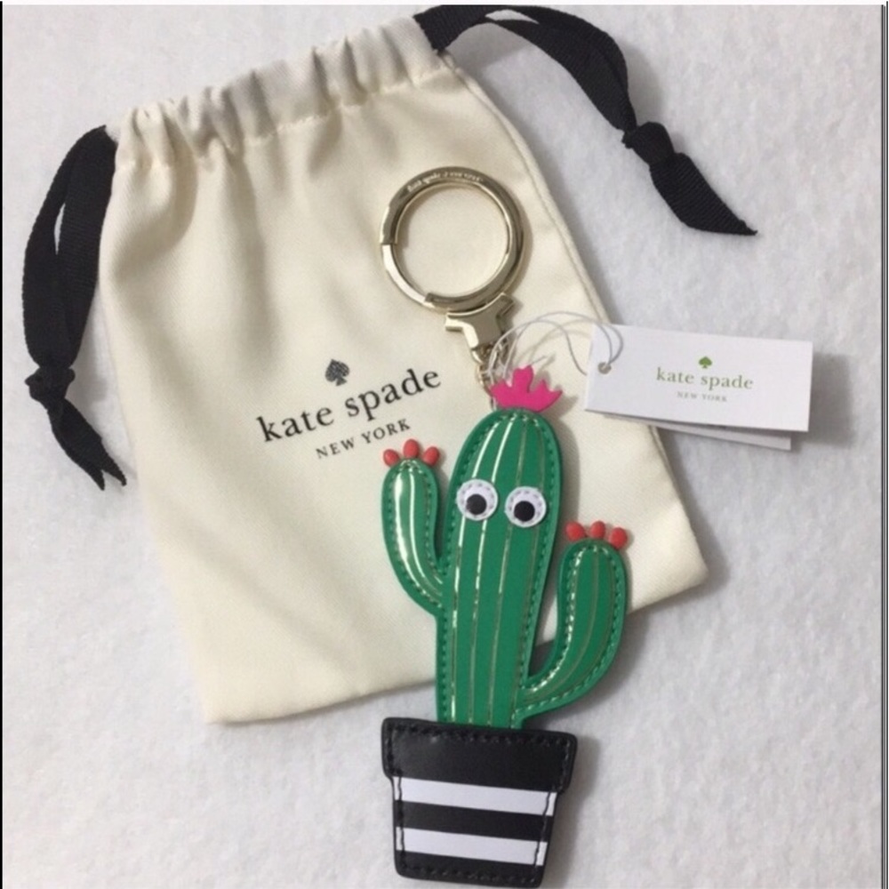 JUST 1 LEFT🌵KATE SPADE CACTUS🌵KEYRING/FOB BNWT - Picture 7 of 7